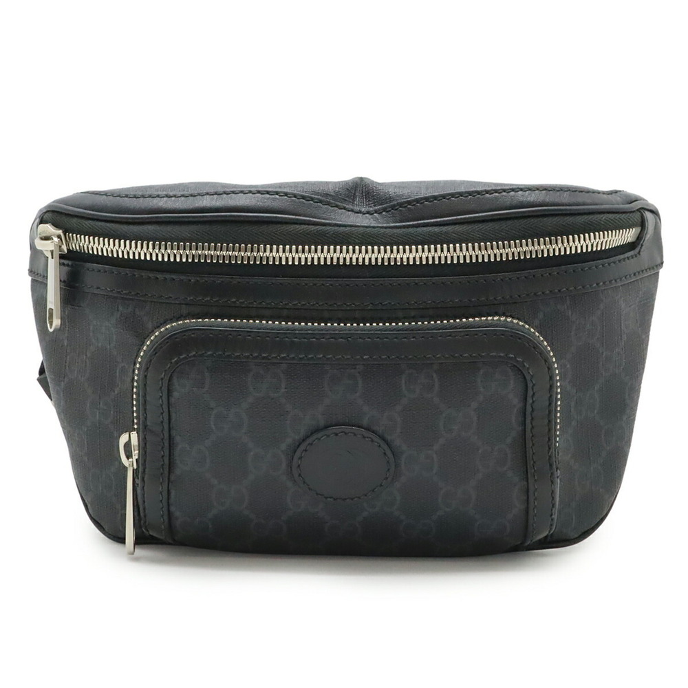 GUCCI Authentic Black Leather Fanny Pack - Picture 2 of 10